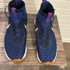 Nike F.C Air Blue and Black High-Top Sneakers